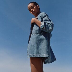 Zara Vintage Blue Denim Jacket